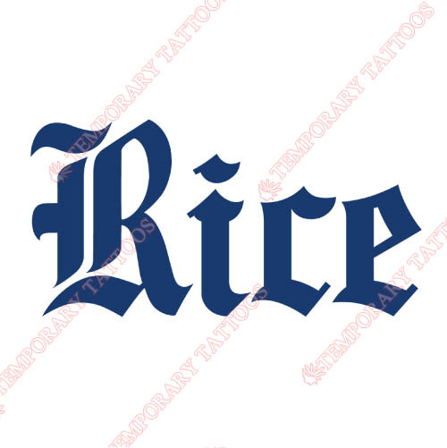 Rice Owls Customize Temporary Tattoos Stickers NO.5998